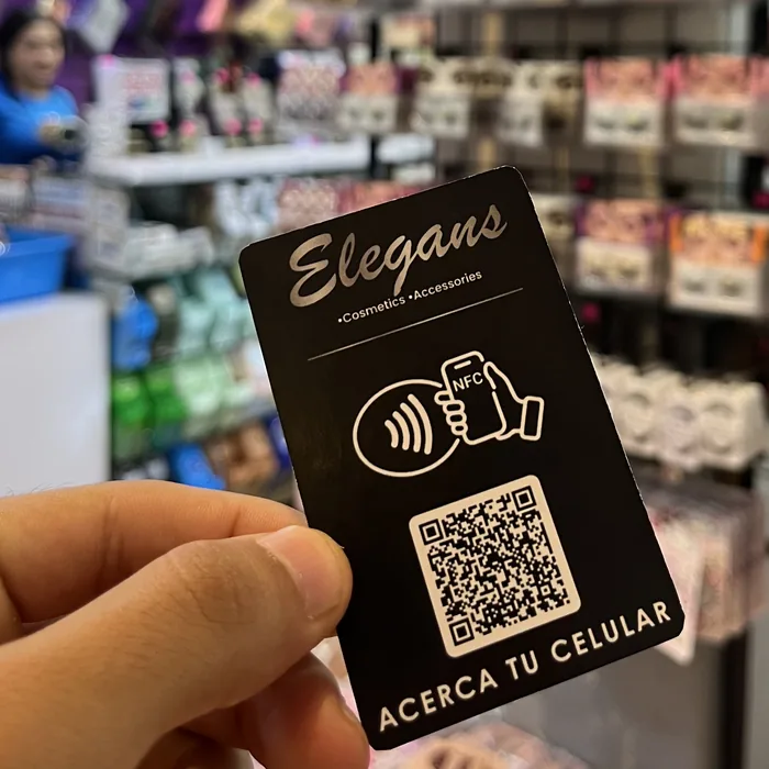 Tarjeta NFC personalizada de Bisutería Elegans